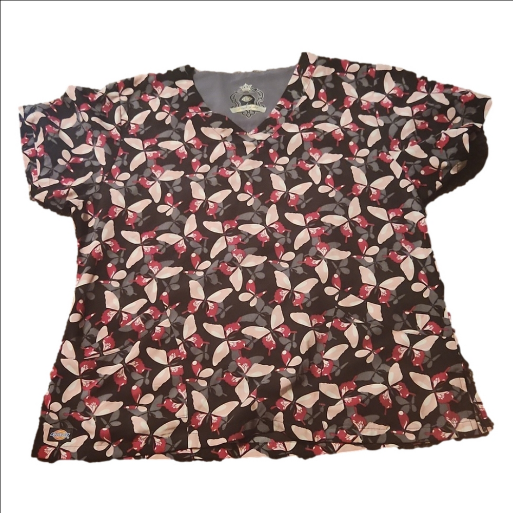 ♡Dickies Black Label Scrub Top Large